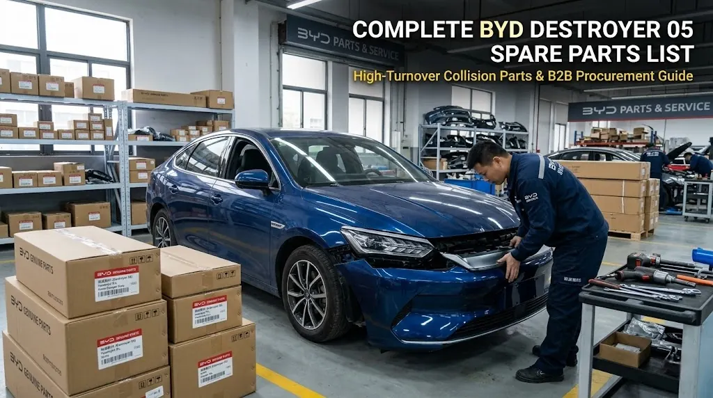 BYD Destroyer 05 spare parts replacement during collision repair