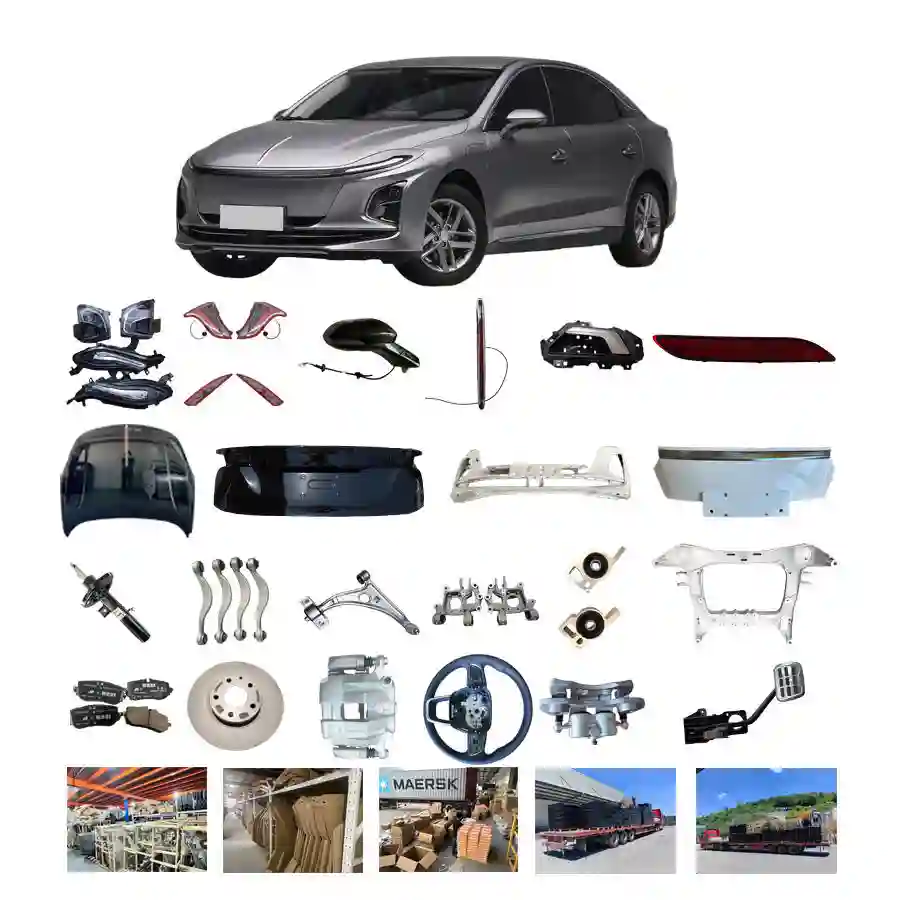 body components for Hongqi HS3, including bumpers, lights,wheels, fenders, and mirrors