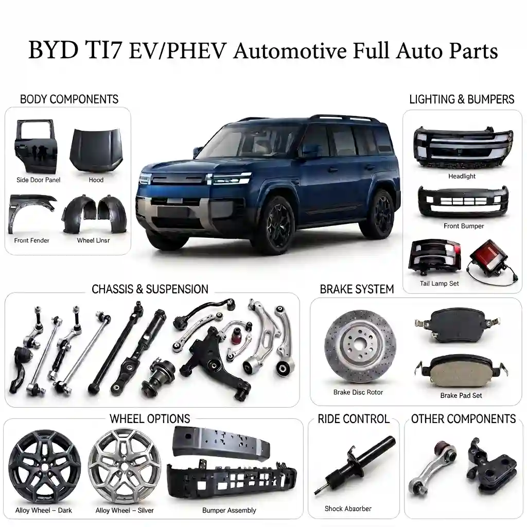 Original BYD Leopard 7 Body Kits 2024-2026 OEM Spare Parts Headlight Bumper Hood Brake Disc Filters Accessories
