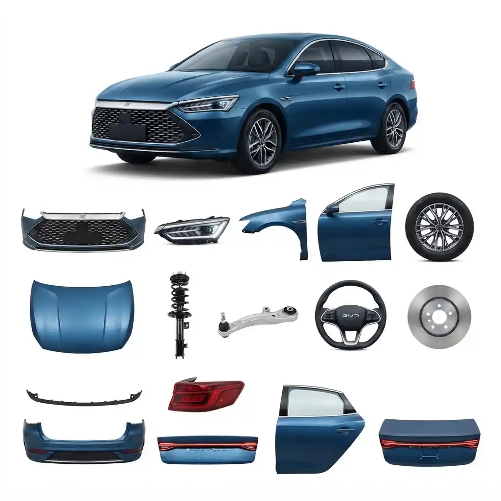 Wholesale Genuine BYD Qin PLUS DM-i Accessories Spare Parts | Bumper,Hood,Lights,shocks